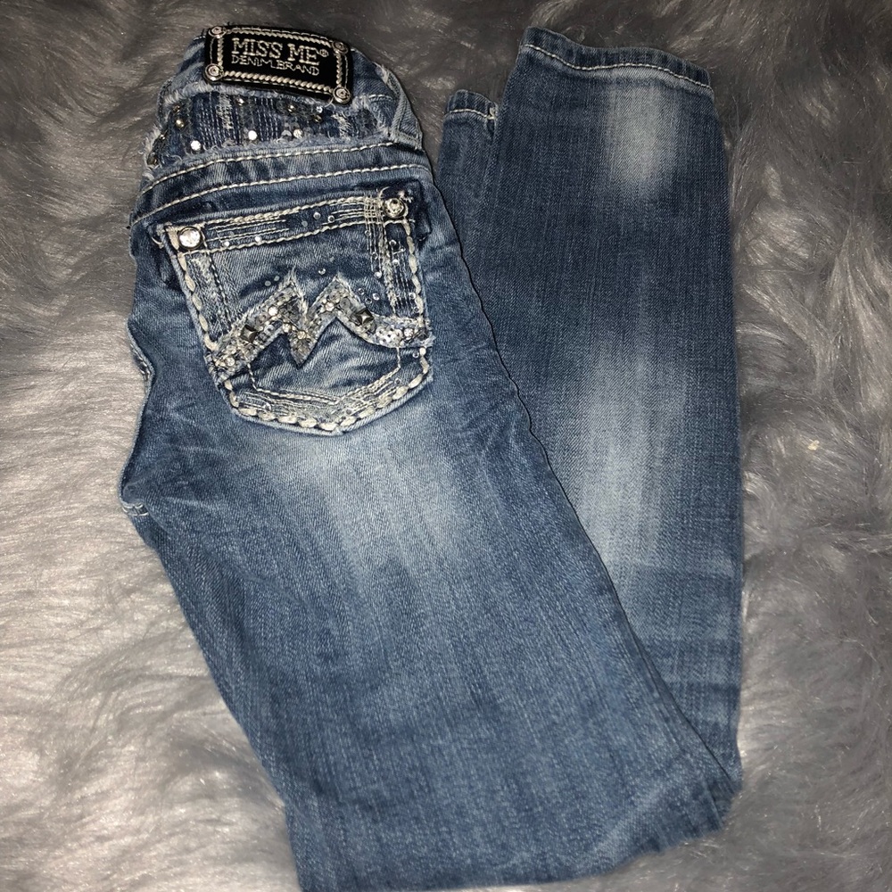 Little girls Miss Me jeans skinny leg size 7